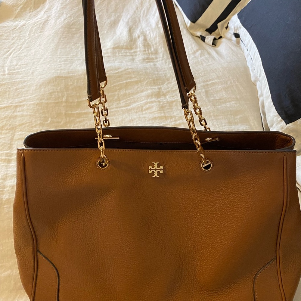 Tory Burch Carter Leather Tote Bag